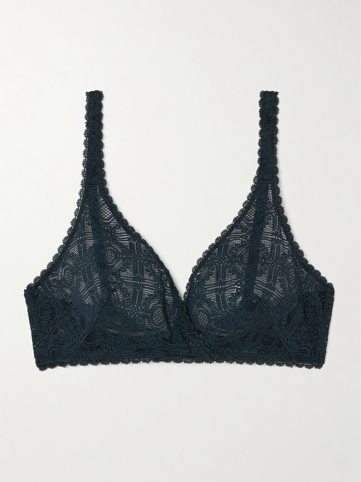 Eres - Fuseau Stretch-lace Soft-cup Triangle Bra - Blue