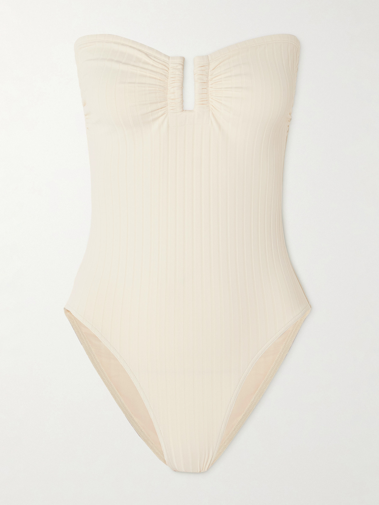 Eres Bossa Nova Ribbed Swimsuit In White