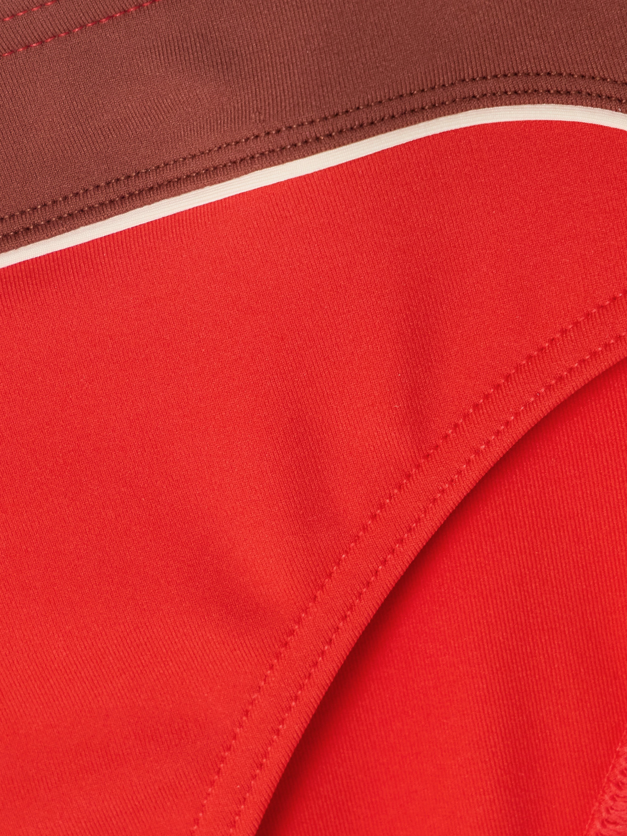 Eres Match Color-block Bikini Briefs In Red