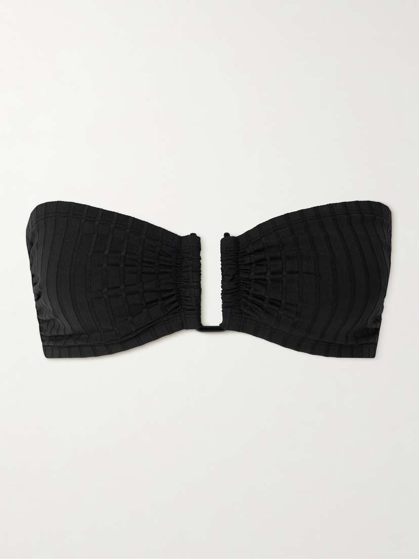 Eres Playa Ribbed Bandeau Bikini Top