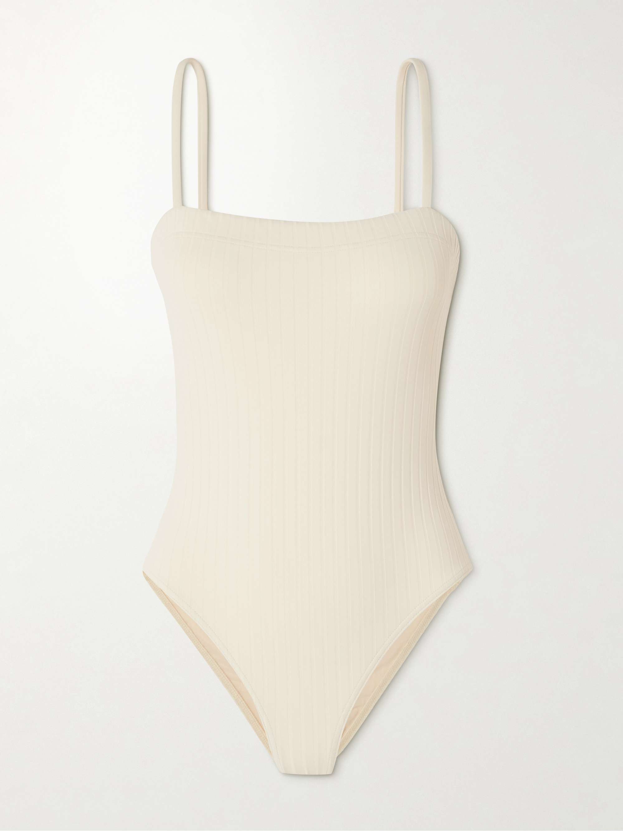 Straight neck swimsuit 2025