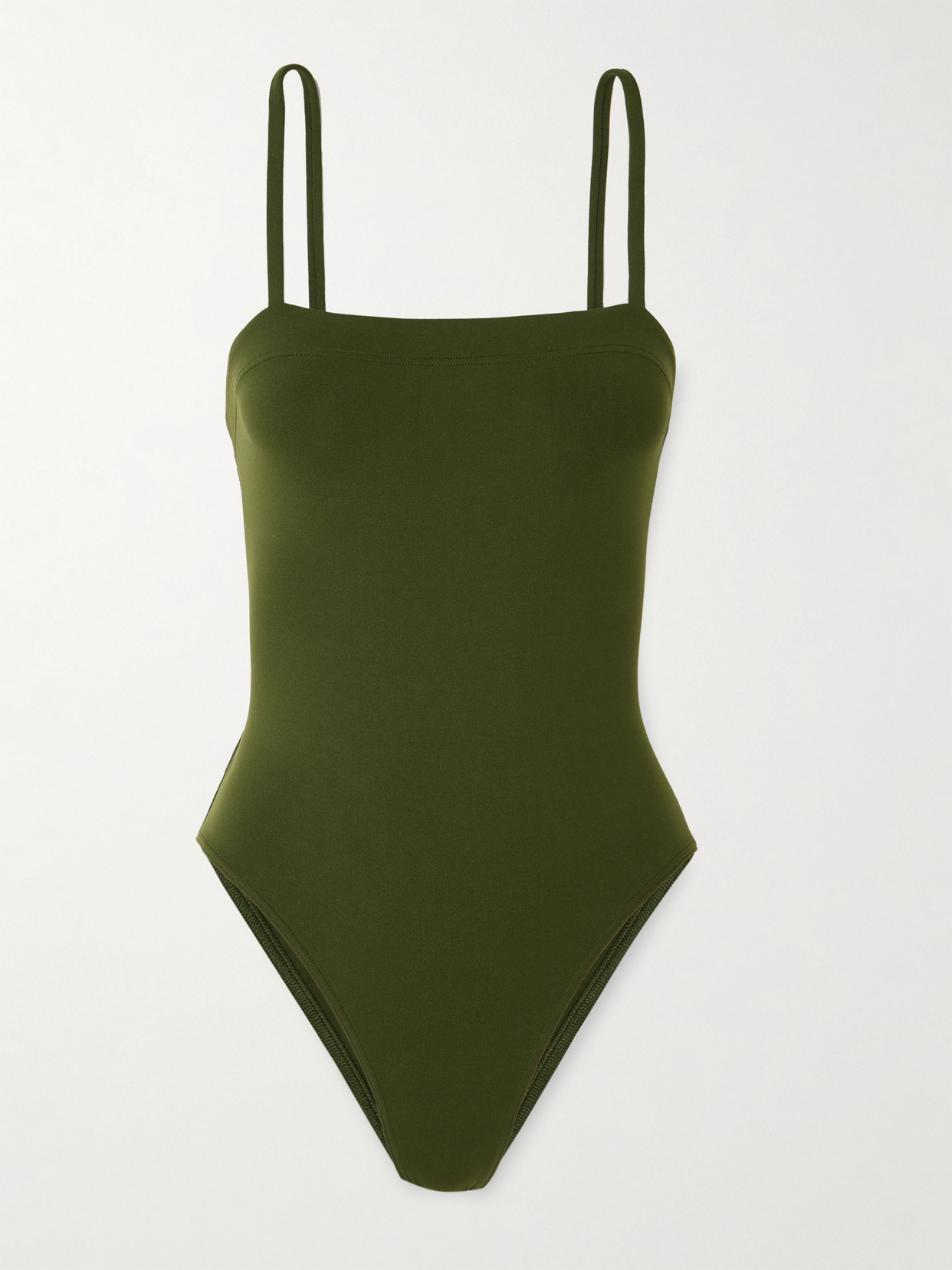 Eres Aquarelle Square-neck Swimsuit In Green