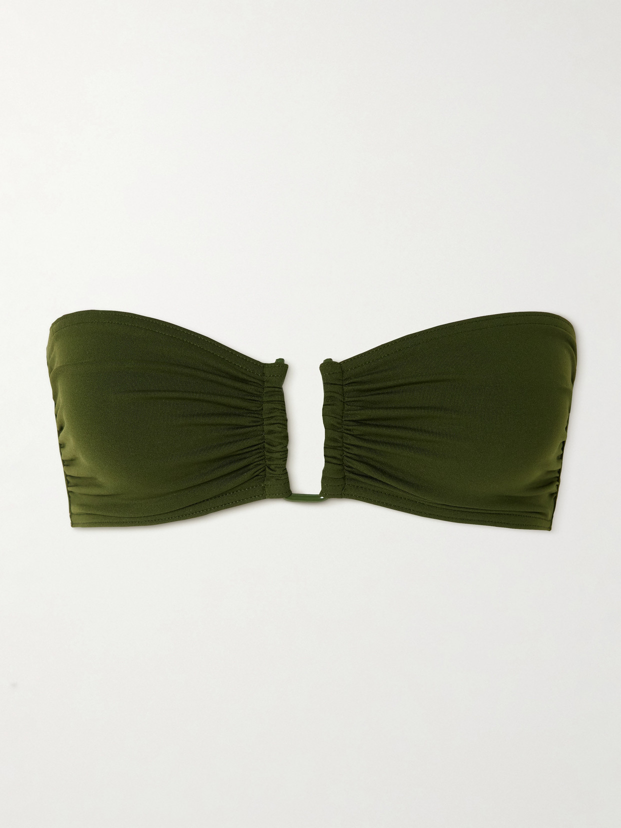 Eres Show Bandeau Bikini Top In Green