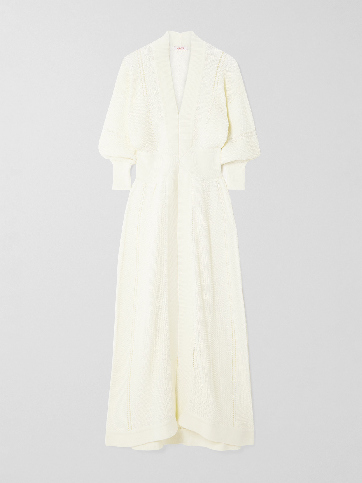 Eres Crocheted Cotton-blend Maxi Dress In White