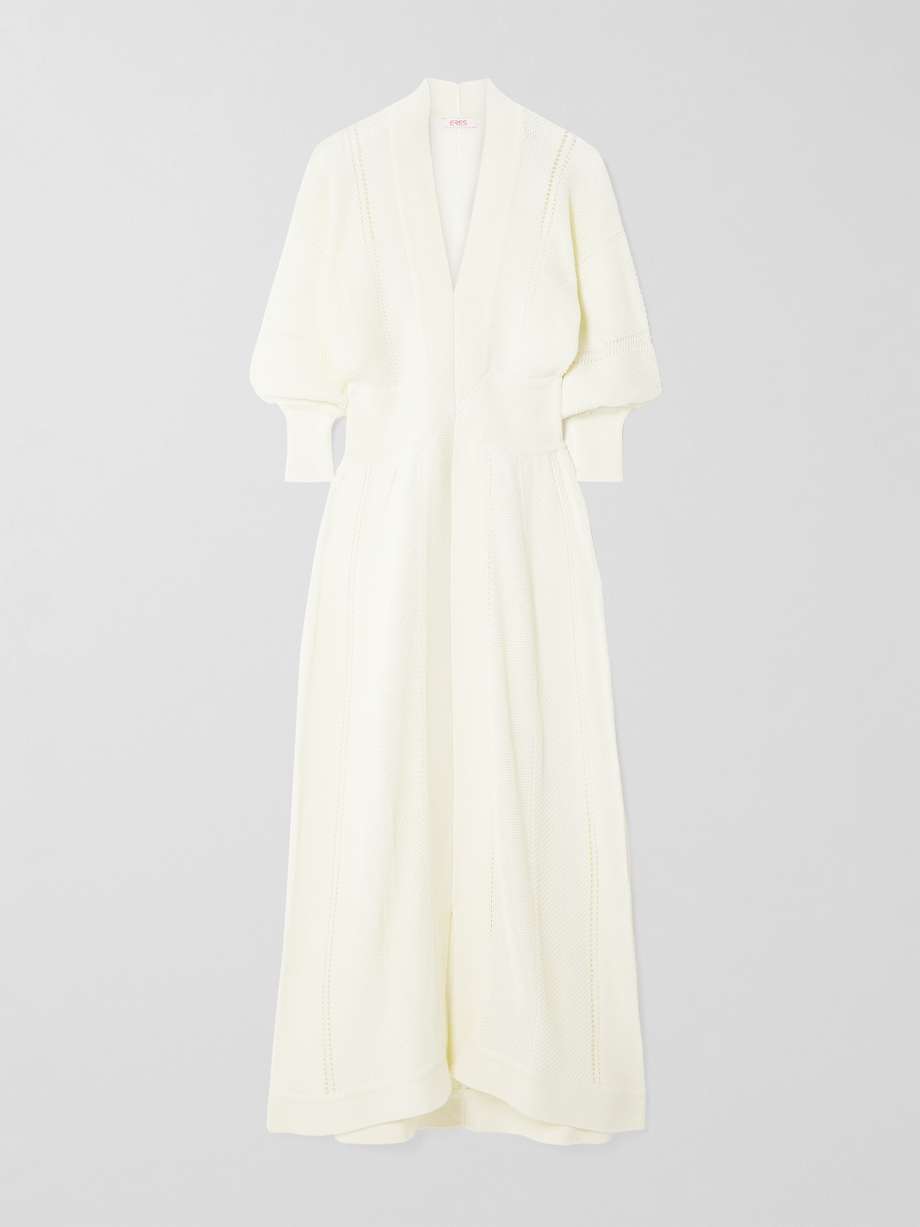 stella crocheted cotton-blend maxi dress