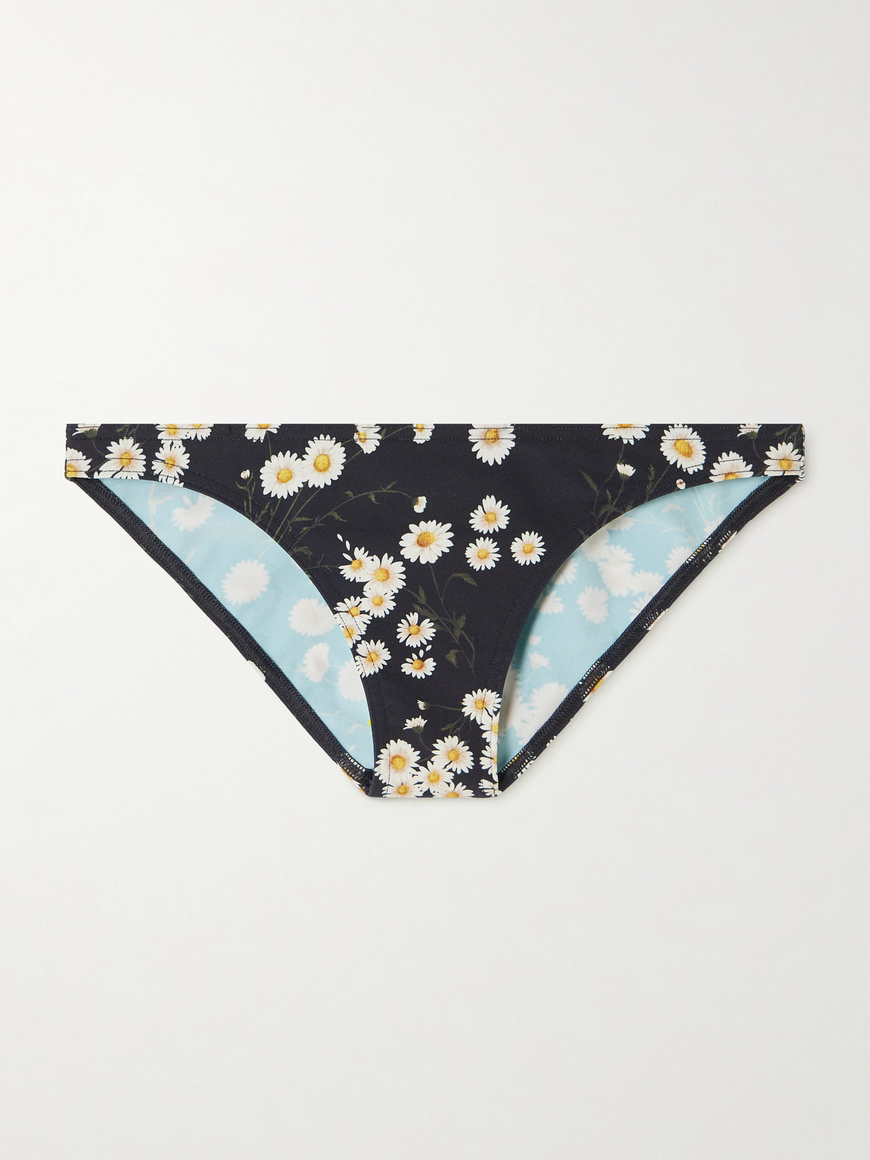 Eres - Seduction Floral-print Bikini Briefs - Black