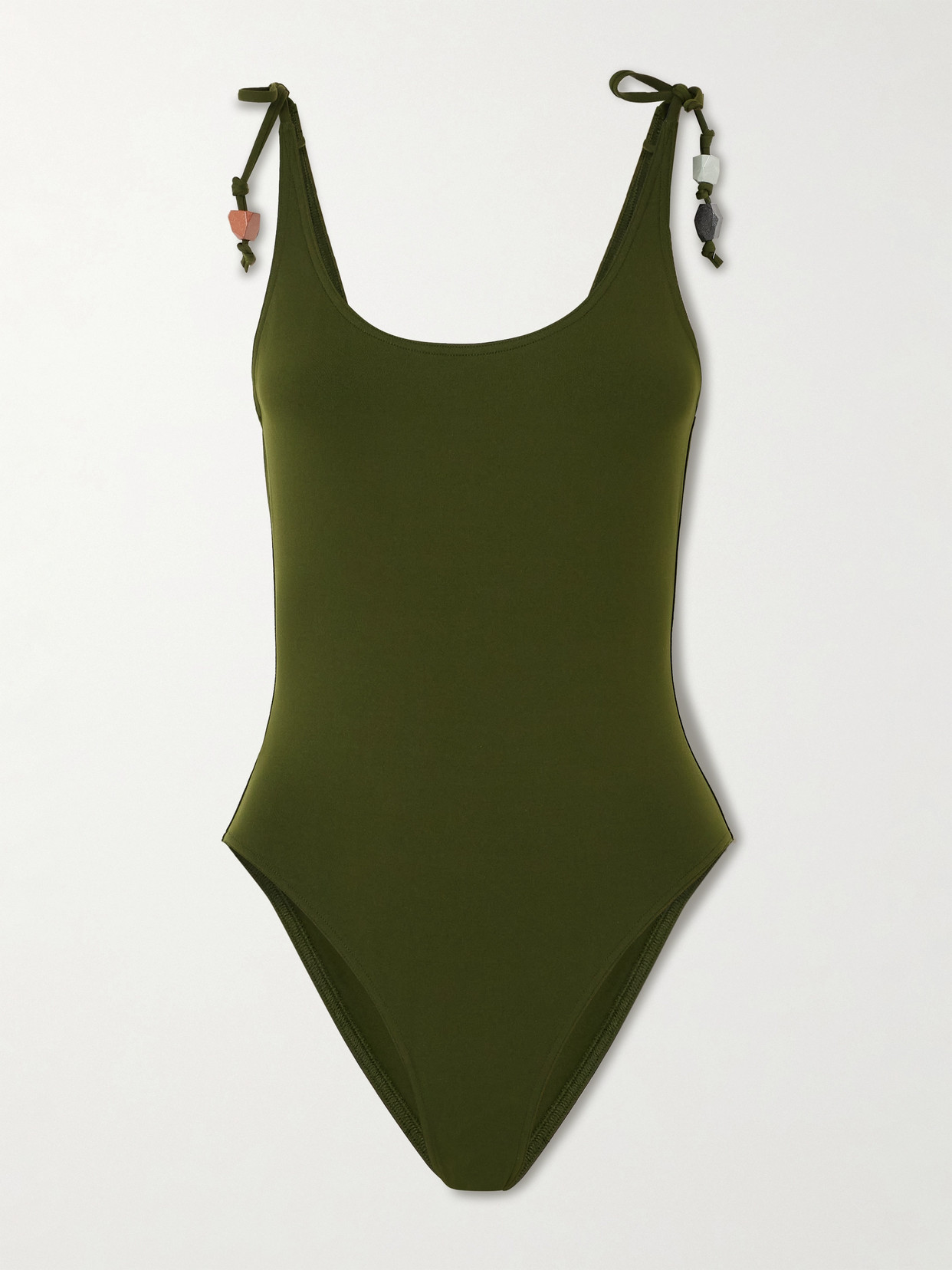 Eres Saturne Beaded Swimsuit In Green