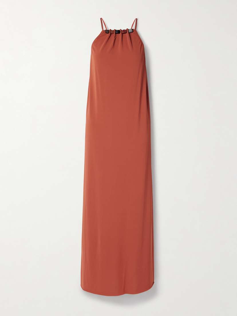 Eres Tiana Bead-embellished Crepe-jersey Maxi Dress
