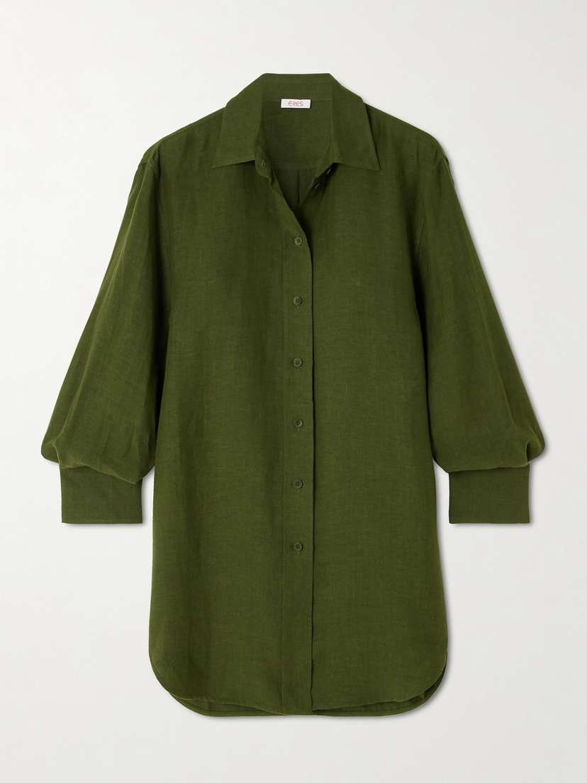 Eres L'intemporel Mignonette Oversized Linen Shirt