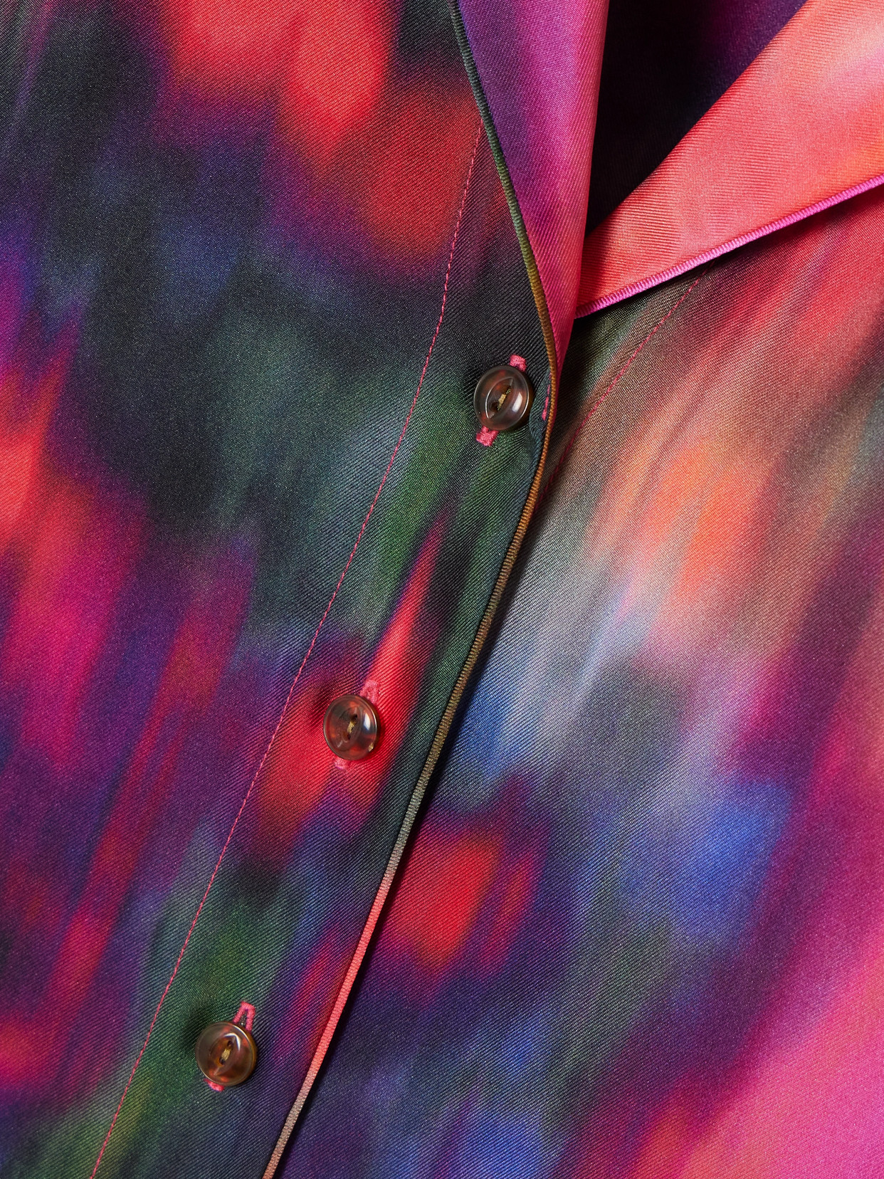 Florale Printed Silk-Twill Shirt