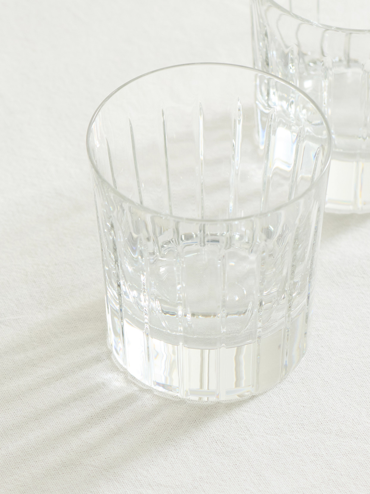 Christofle Iriana Set Of Two Crystal Glasses In Neutrals
