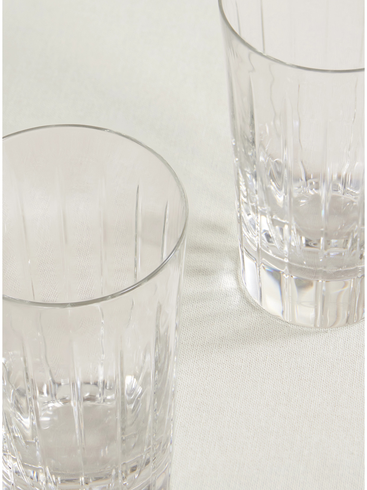 Christofle Iriana Set Of Two Crystal Highball Glasses In Neutrals