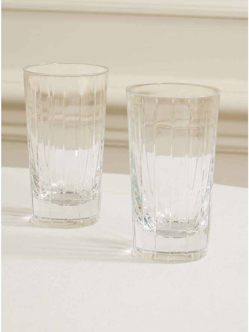 Christofle Iriana Set Of Two Crystal Highball Glasses