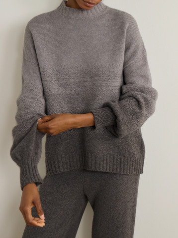 NET-A-PORTER FOR THE KING’S FOUNDATION Dégradé wool and cashmere-blend sweater