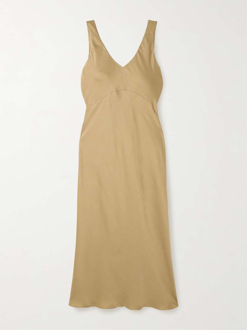 NET-A-PORTER For The King’s Foundation Satin Maxi Dress
