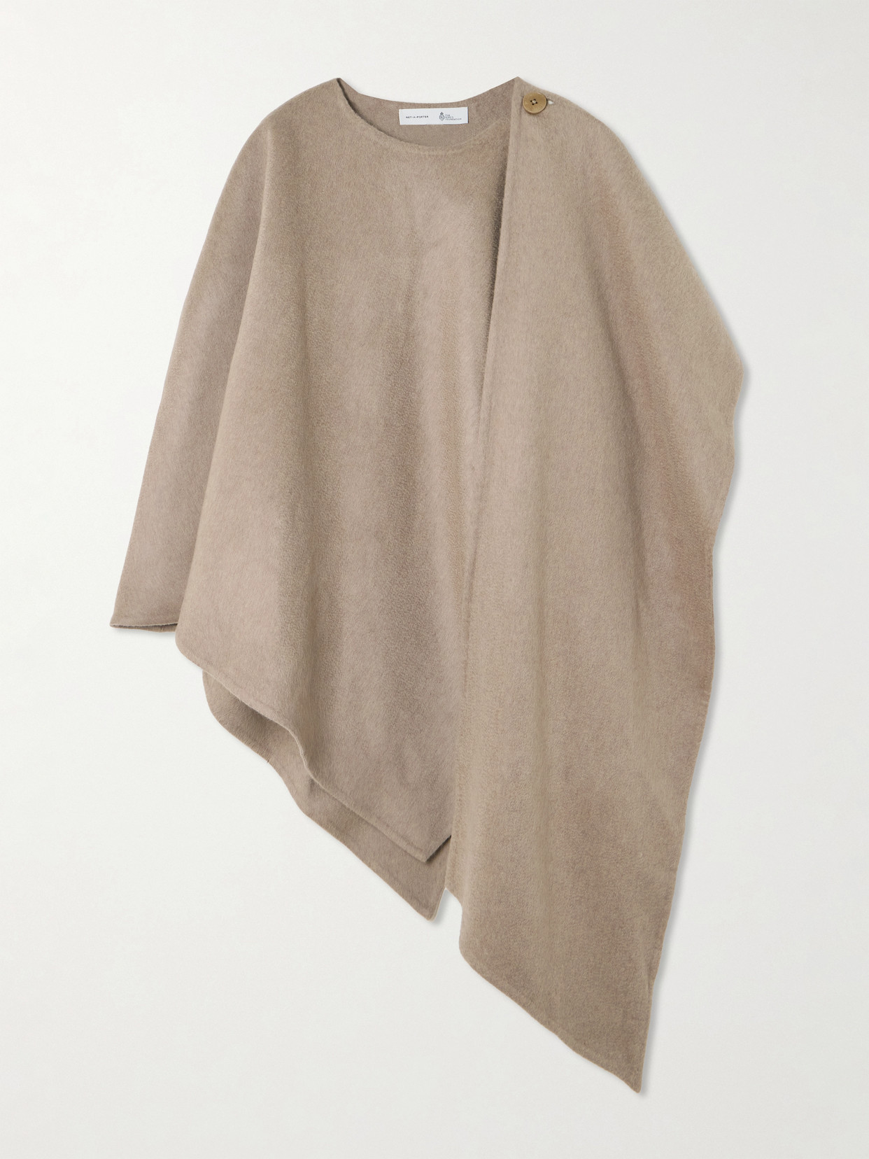 Net-a-porter For The King’s Foundation Wool And Cashmere-blend Wrap In Grey