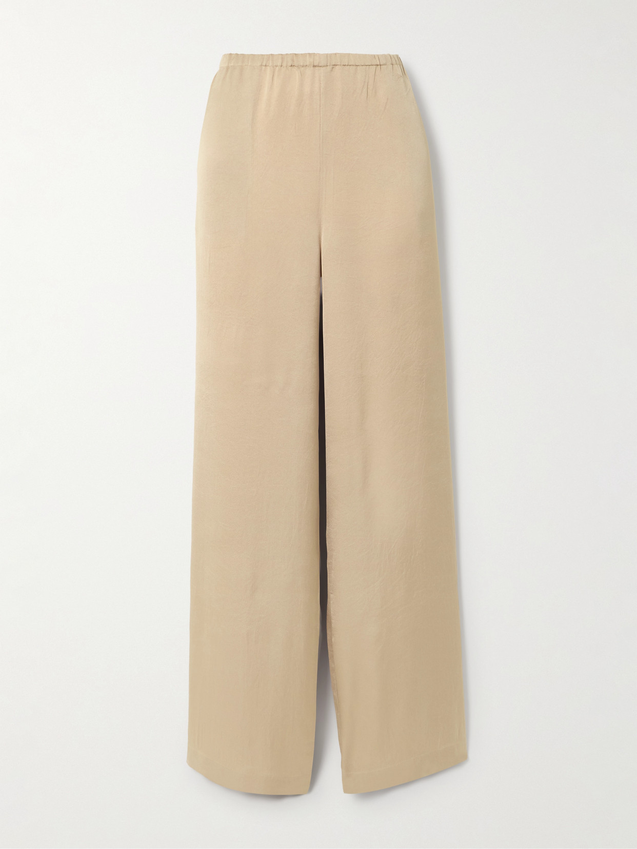 Net-a-porter For The King’s Foundation Satin Trousers In Cream