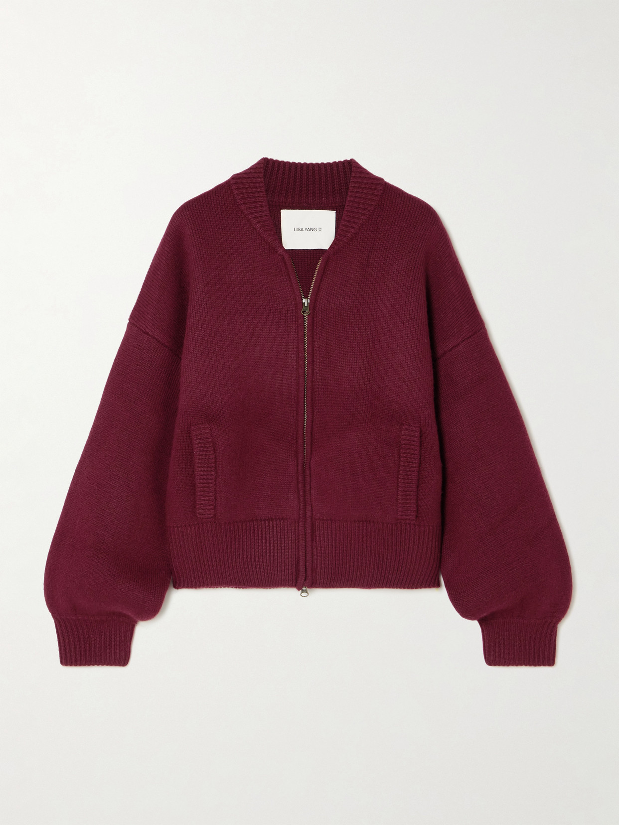 Lisa Yang Kirsti Cashmere Cardigan In Purple