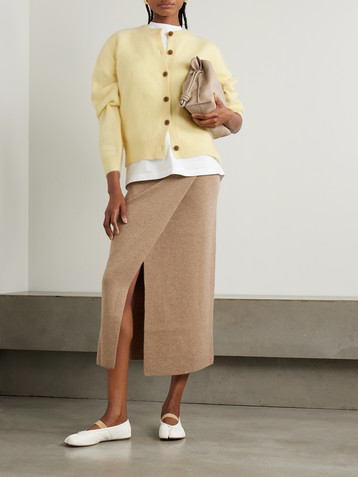 LISA YANG Melba brushed-cashmere cardigan