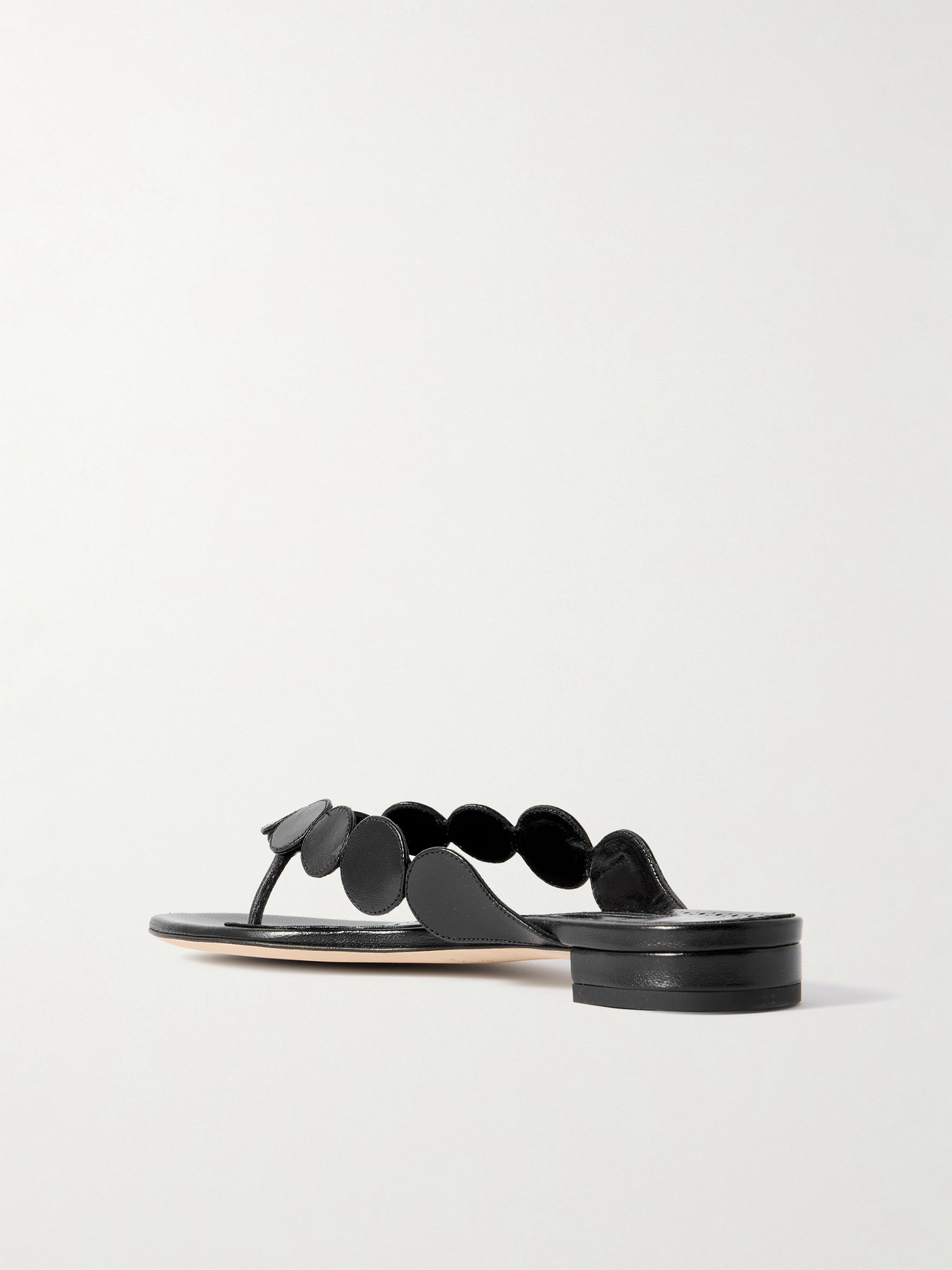 MANOLO BLAHNIK NOUR LEATHER SANDALS