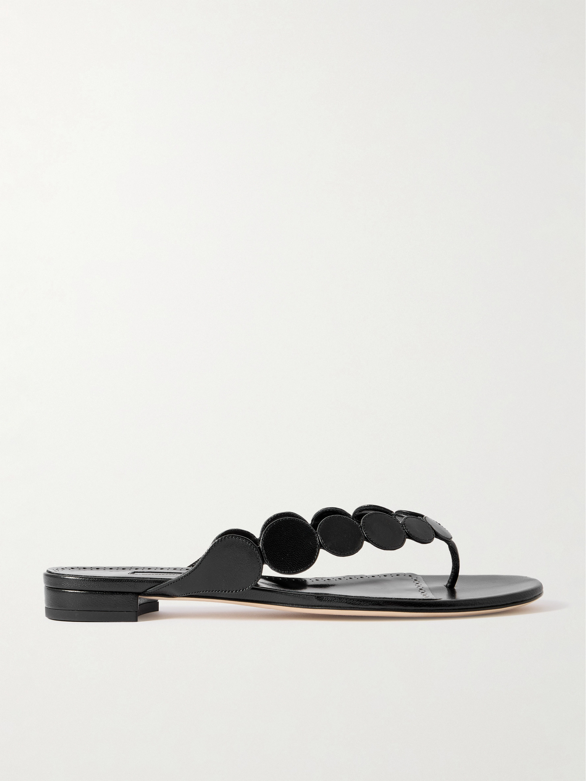 MANOLO BLAHNIK Nour leather sandals