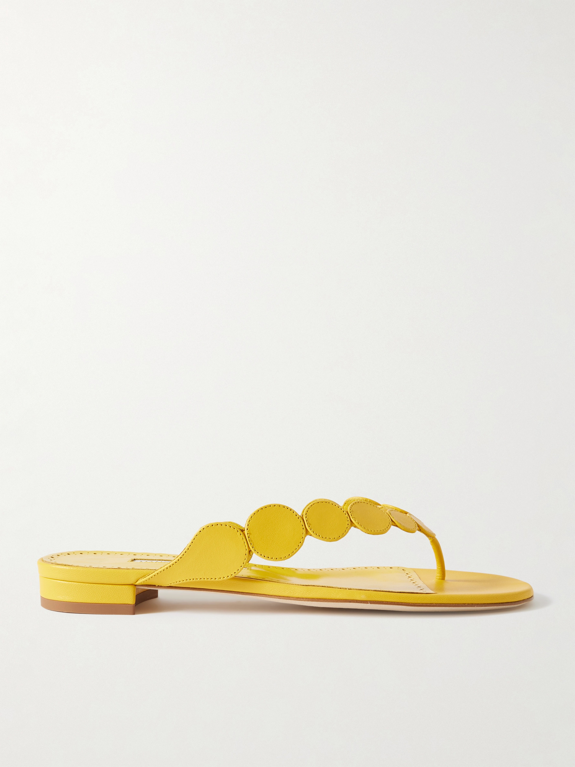 MANOLO BLAHNIK Nour leather sandals