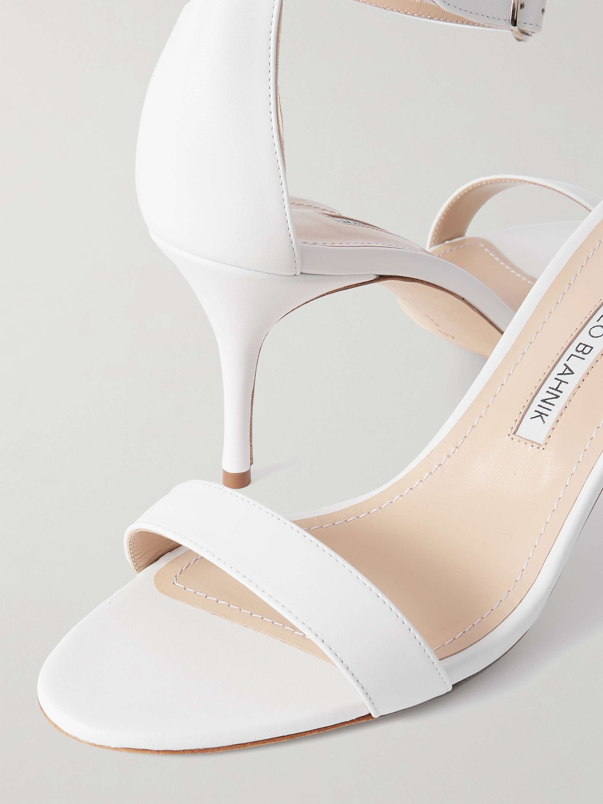 Manolo Blahnik Venusa Strappy Zebra Print Stiletto Sandal