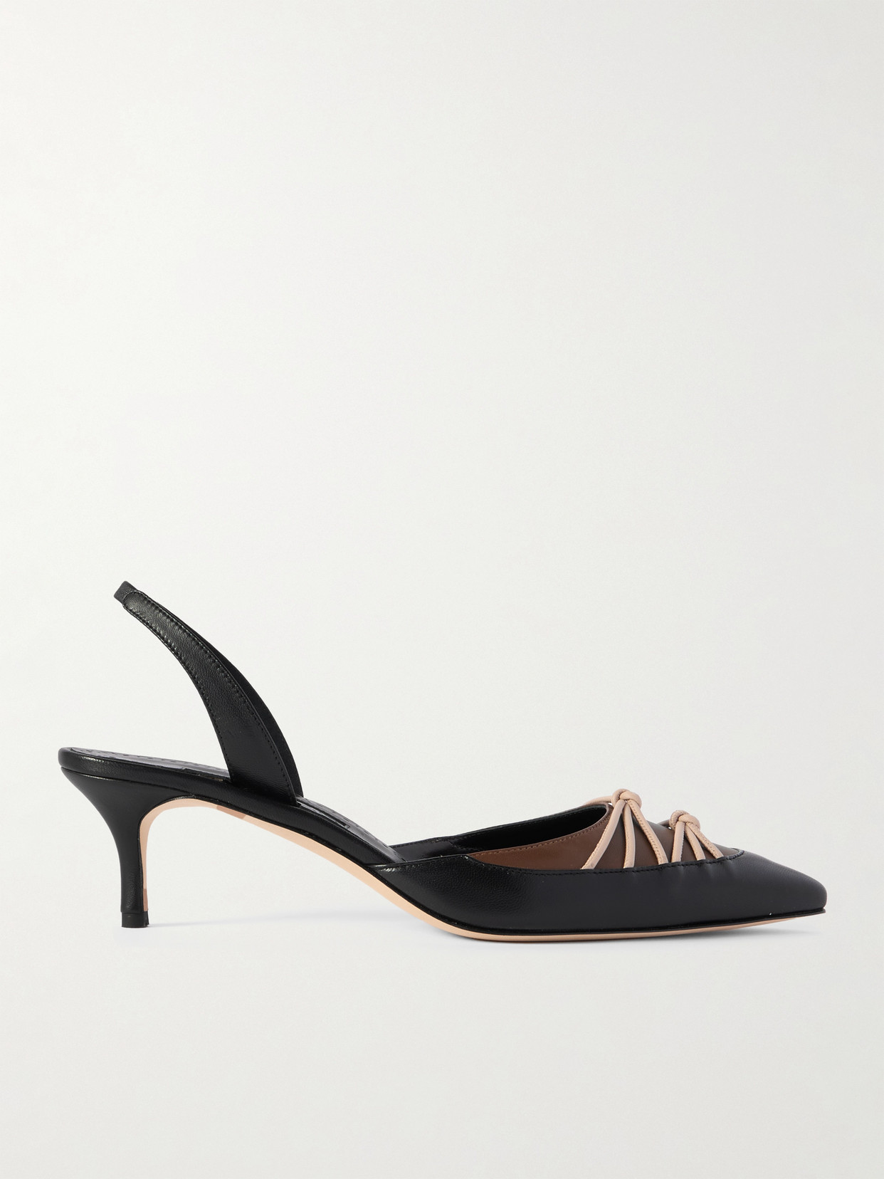 Manolo Blahnik - Maretsli 50 Leather Slingback Pumps - Black
