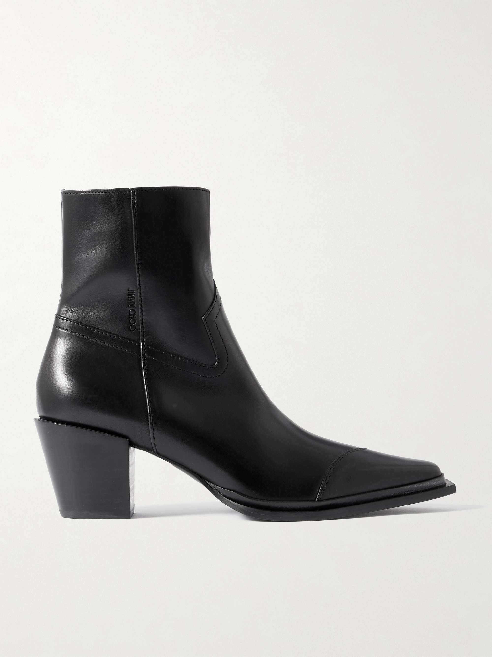 JIMMY CHOO Cece 60 leather ankle boots NET A PORTER