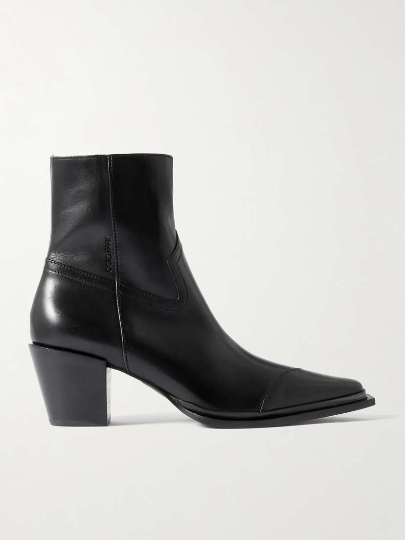 Jimmy Choo Cece 60 Leather Ankle Boots