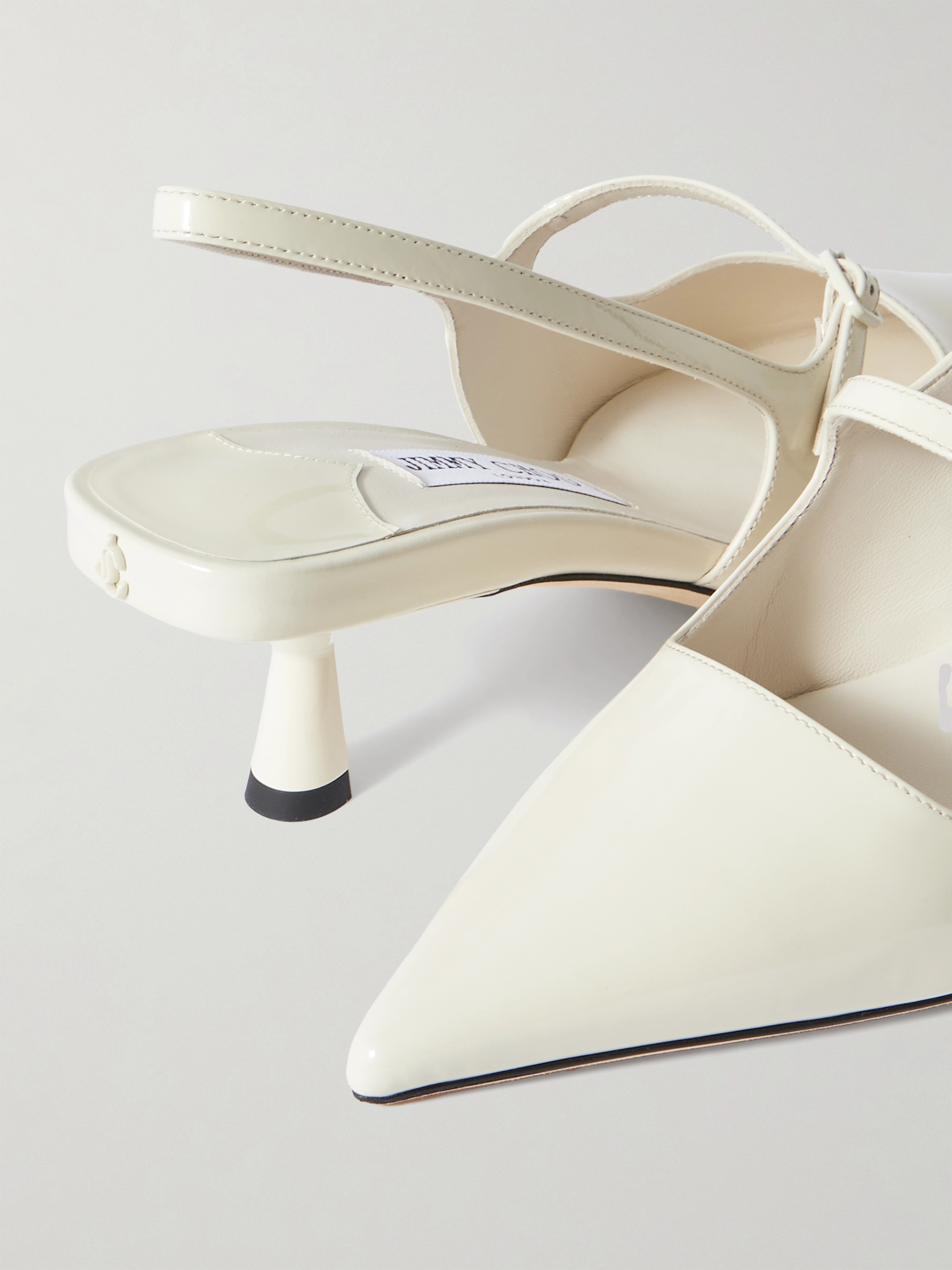 JIMMY CHOO Didi 45 patent-leather slingback pumps thumbnail