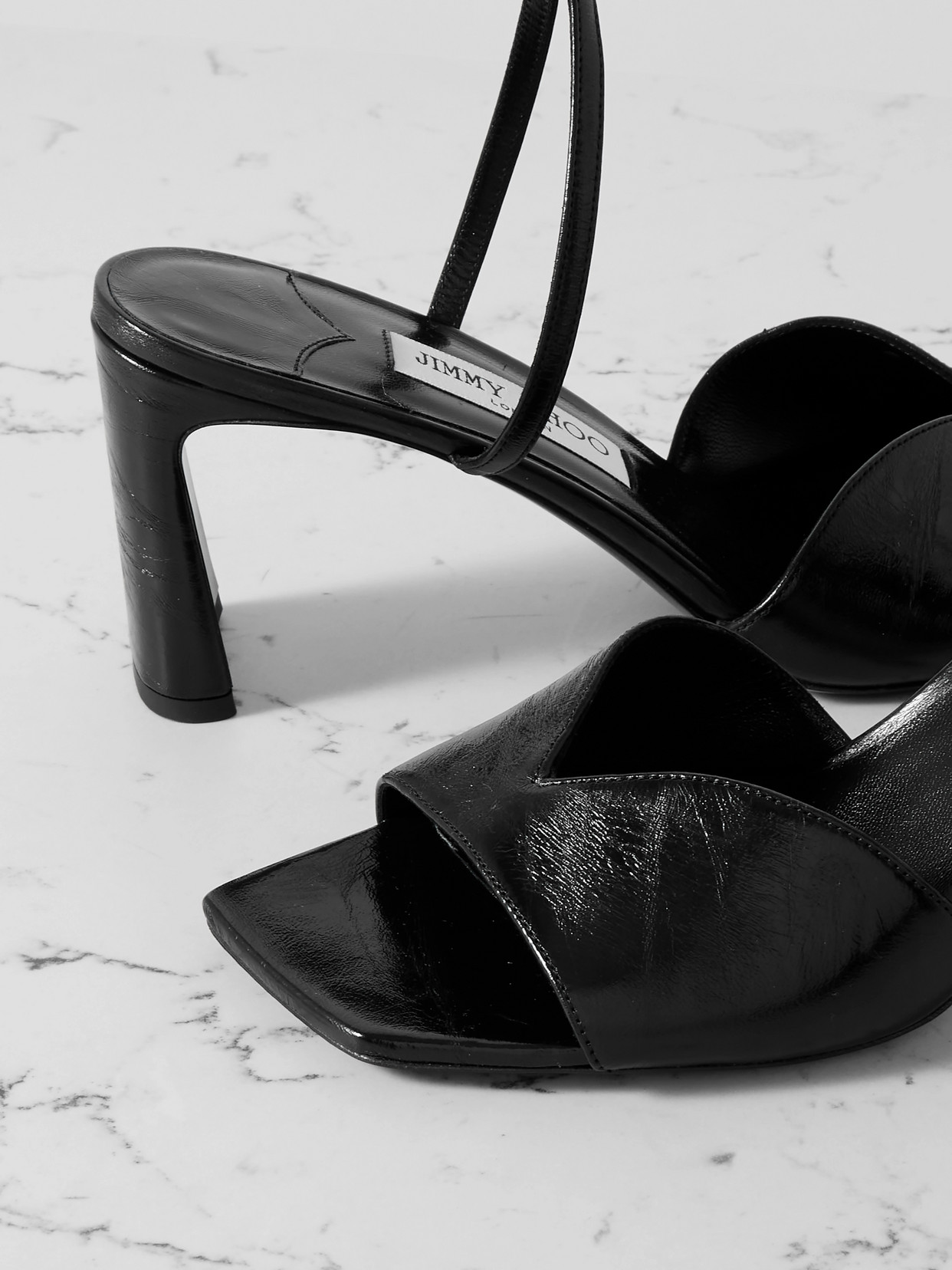 Karli 75 Textured-Leather Sandals