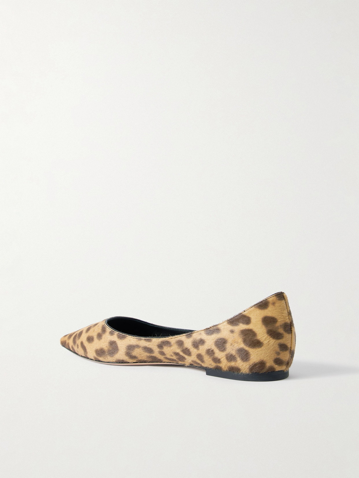 Jimmy Choo Love Leopard-print Pony Hair Ballet Flats In Animal Print