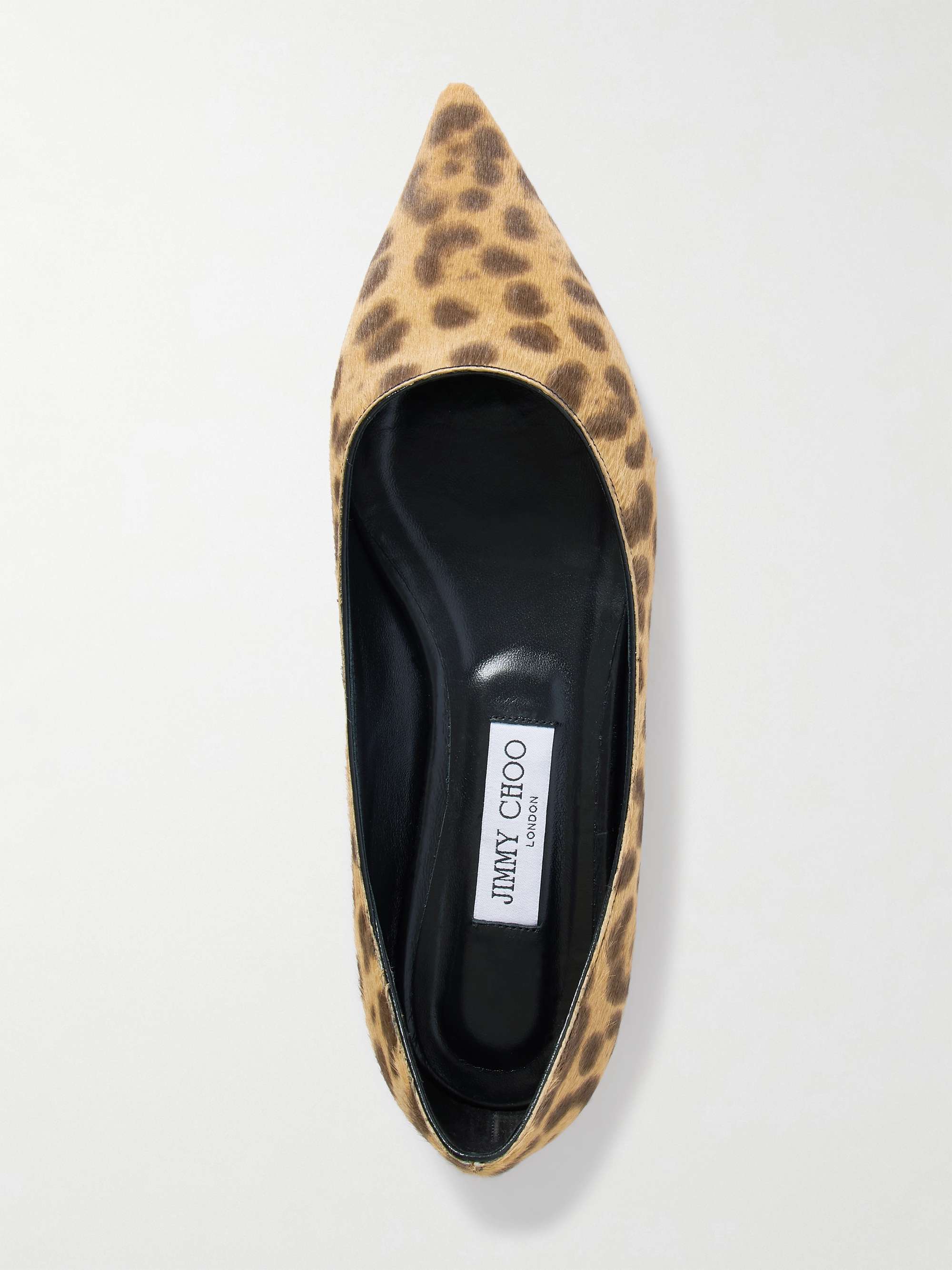 格安即決 leopard-print Love CHOO JIMMY pony NET-A | flats ballet hair 靴