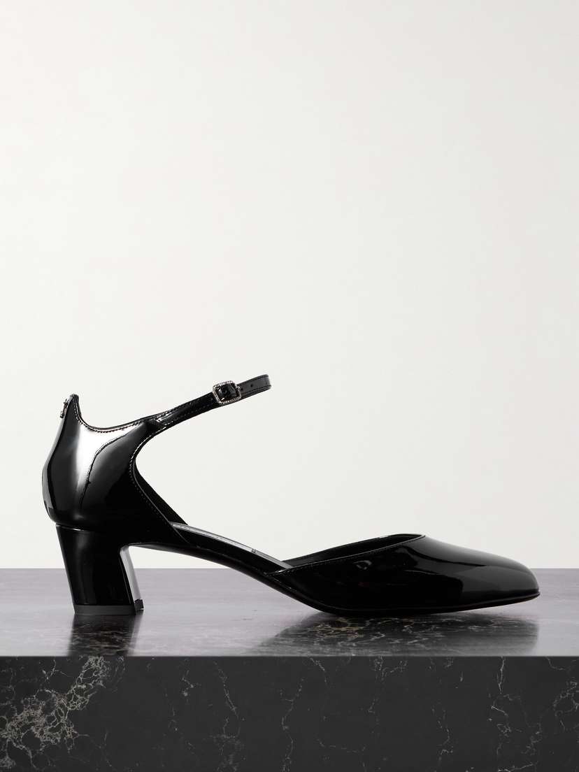 Jimmy Choo Pixie 45 Patent-leather Mary Jane Pumps