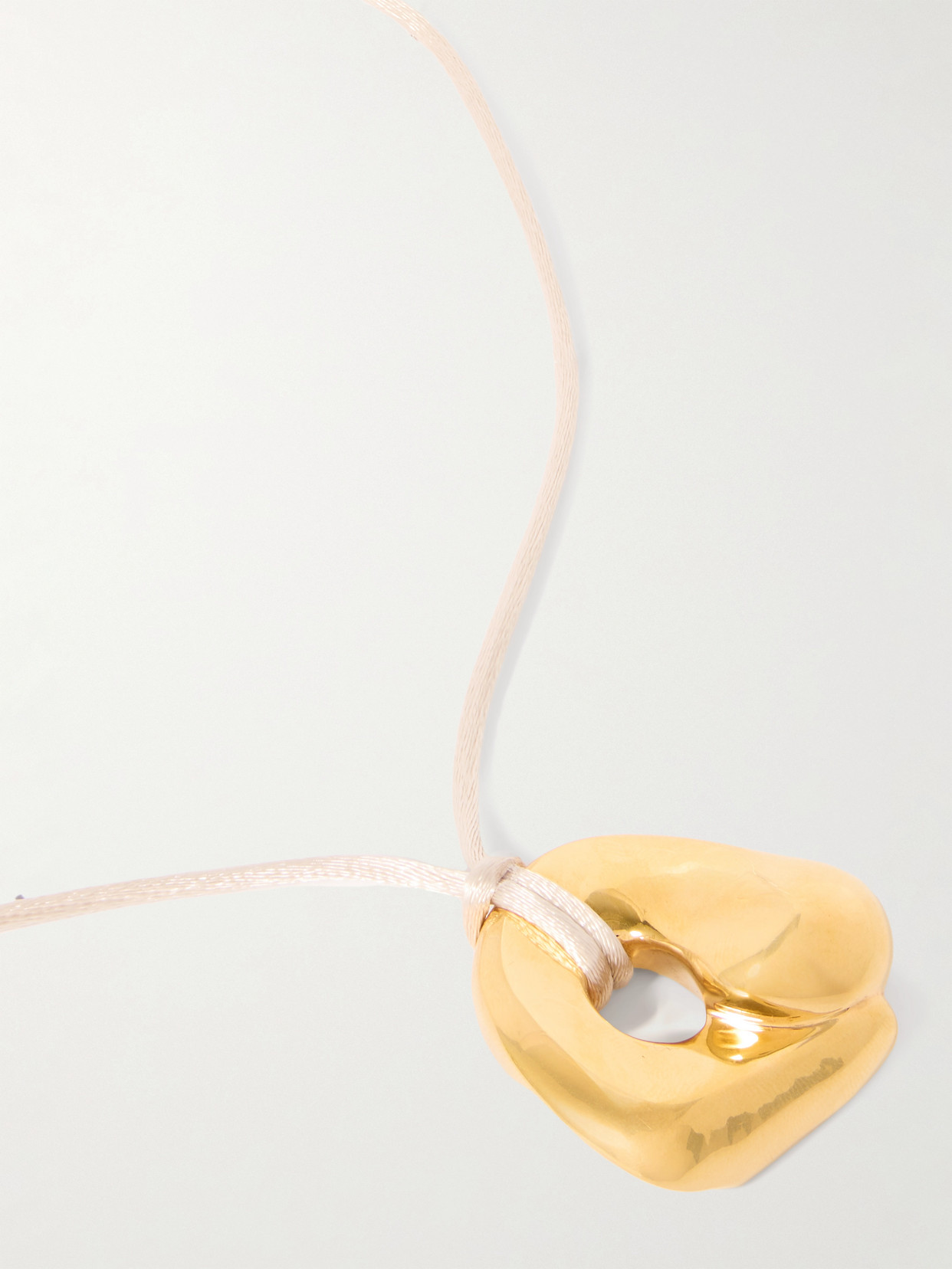 Agmes + Simone Bodmer-turner Gertrude Recycled Gold Vermeil And Cord Neckace