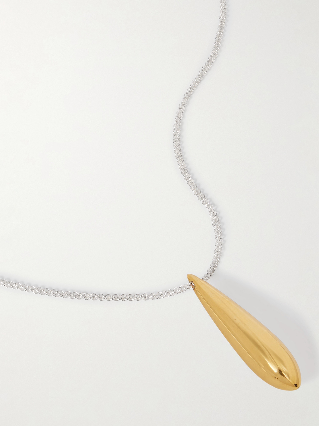 Agmes Audrey Recycled Sterling Silver And Gold Vermeil Necklace