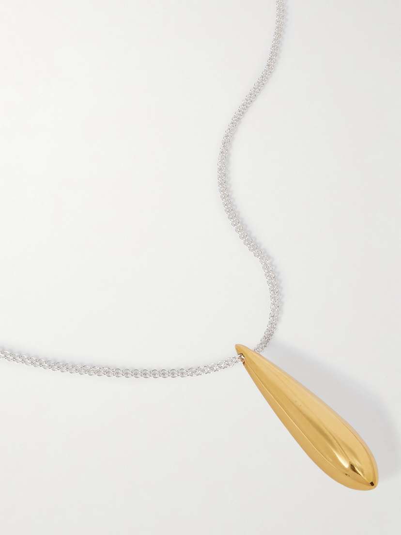 AGMES Audrey Recycled Sterling Silver And Gold Vermeil Necklace