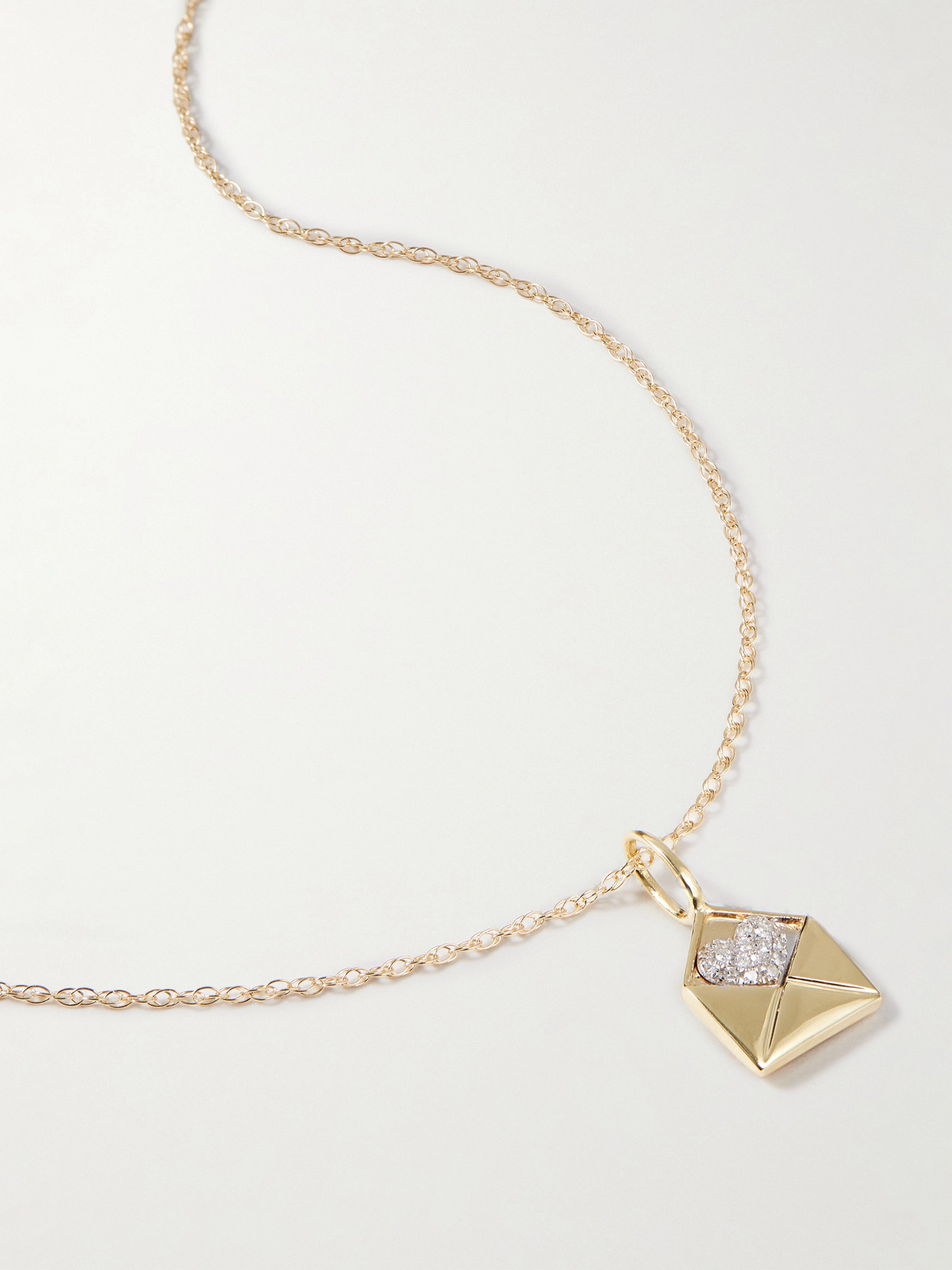 Stone And Strand Note To Self 10-karat Gold Diamond Necklace