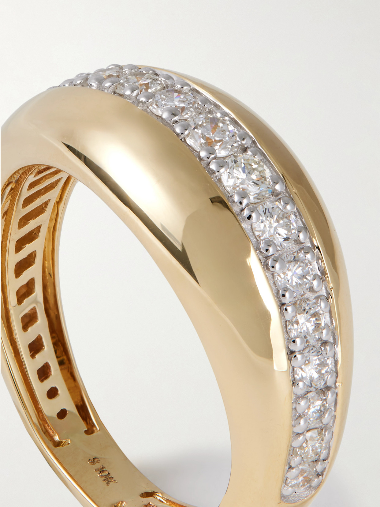 Stone And Strand Pistachio 10-karat Gold Diamond Ring In Gold