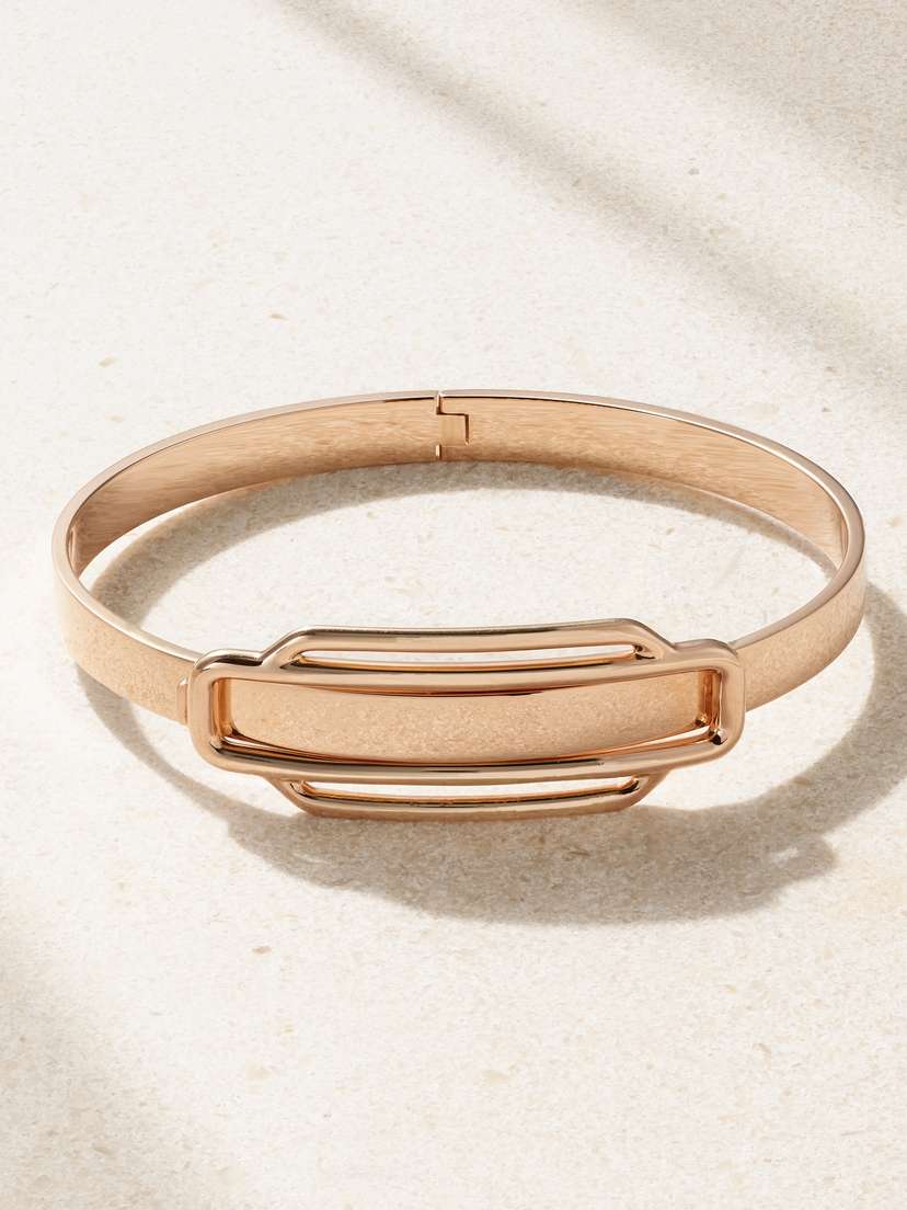 Stephanie Windsor + Hermès Vintage 1980s 18-karat Rose Gold Bracelet