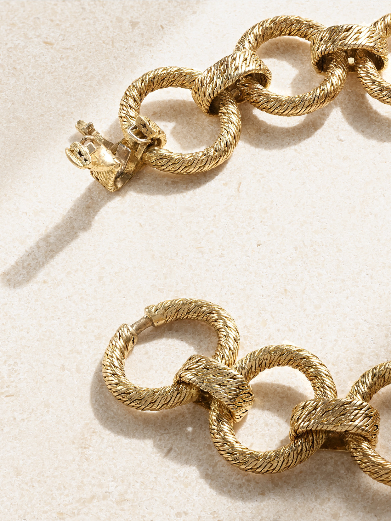 Stephanie Windsor + Georges L'enfant Vintage 1960s/1970s 18-karat Gold Bracelet In Gold