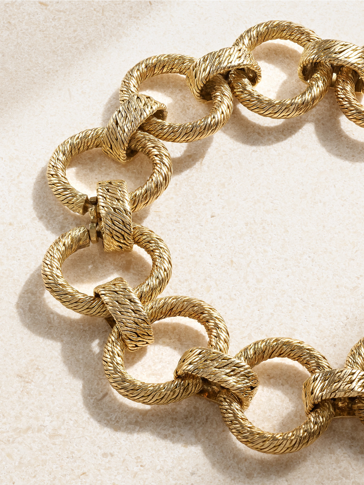 Stephanie Windsor + Georges L'enfant Vintage 1960s/1970s 18-karat Gold Bracelet In Gold