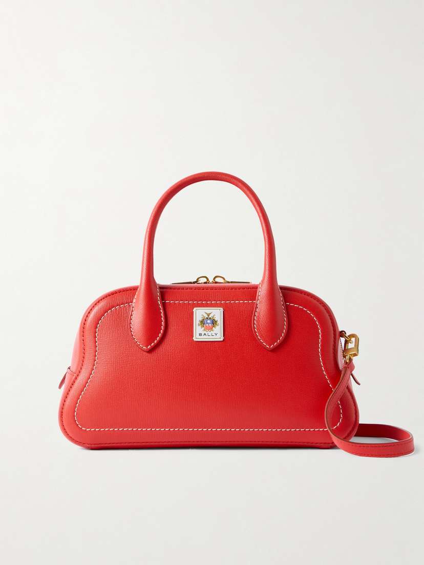 BALLY Unda Appliquéd Leather Tote