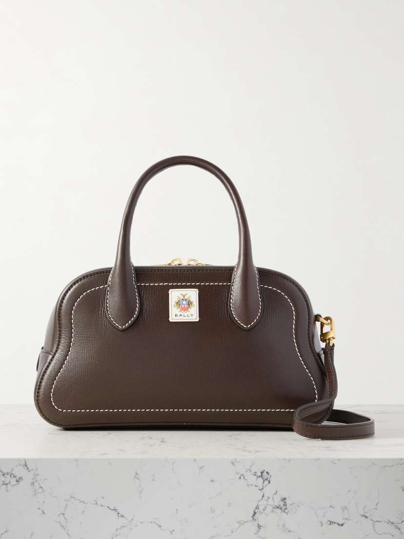 BALLY Unda Appliquéd Leather Tote