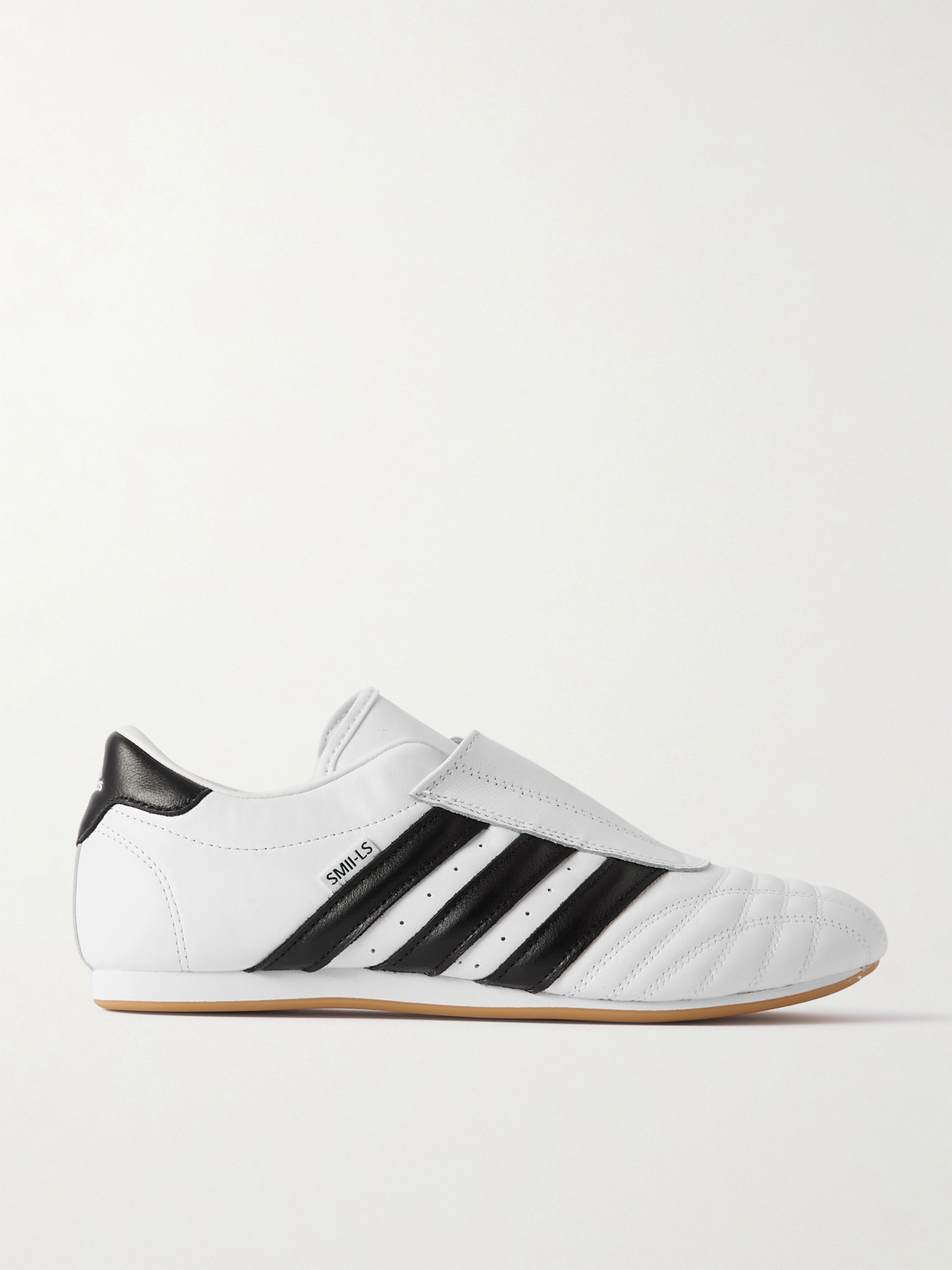 Adidas Originals Taekwondo Sneaker Quilted Rubber Sole Stripes In White