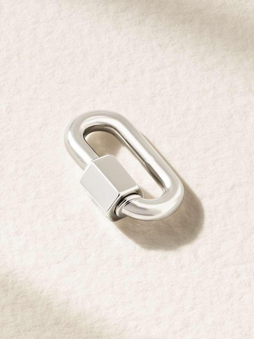 Marla Aaron Chubby Babylock 14-karat White Gold Pendant