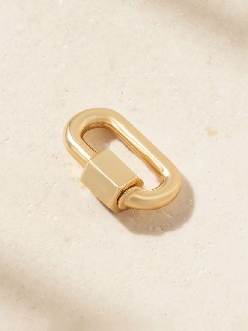 Marla Aaron Chubby Babylock 14-karat Gold Pendant