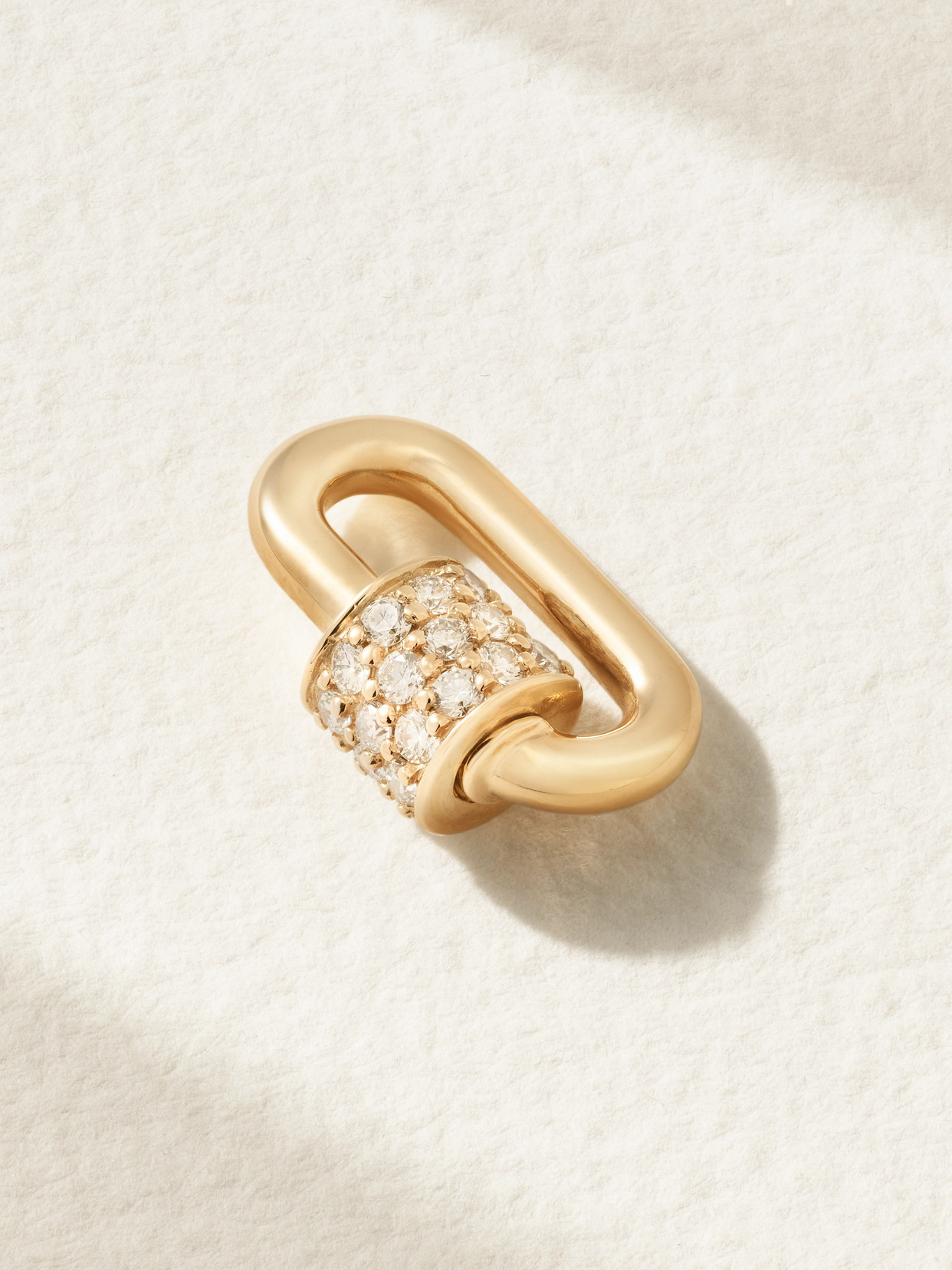 Marla Aaron - Stoned Chubby Babylock 14-karat Gold Diamond Pendant - One size