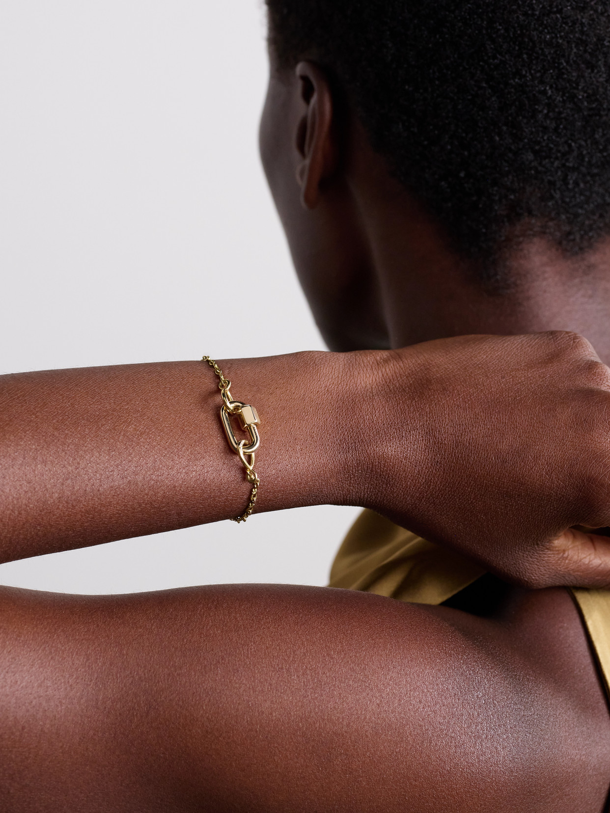 Marla Aaron True Lover's Knot 14-karat Gold Bracelet In Gold